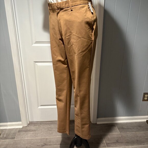 Good Threads Men's Slim Fit Dress Stretch Performance Pants Size 36W 33L. Tan - Picture 2 of 8